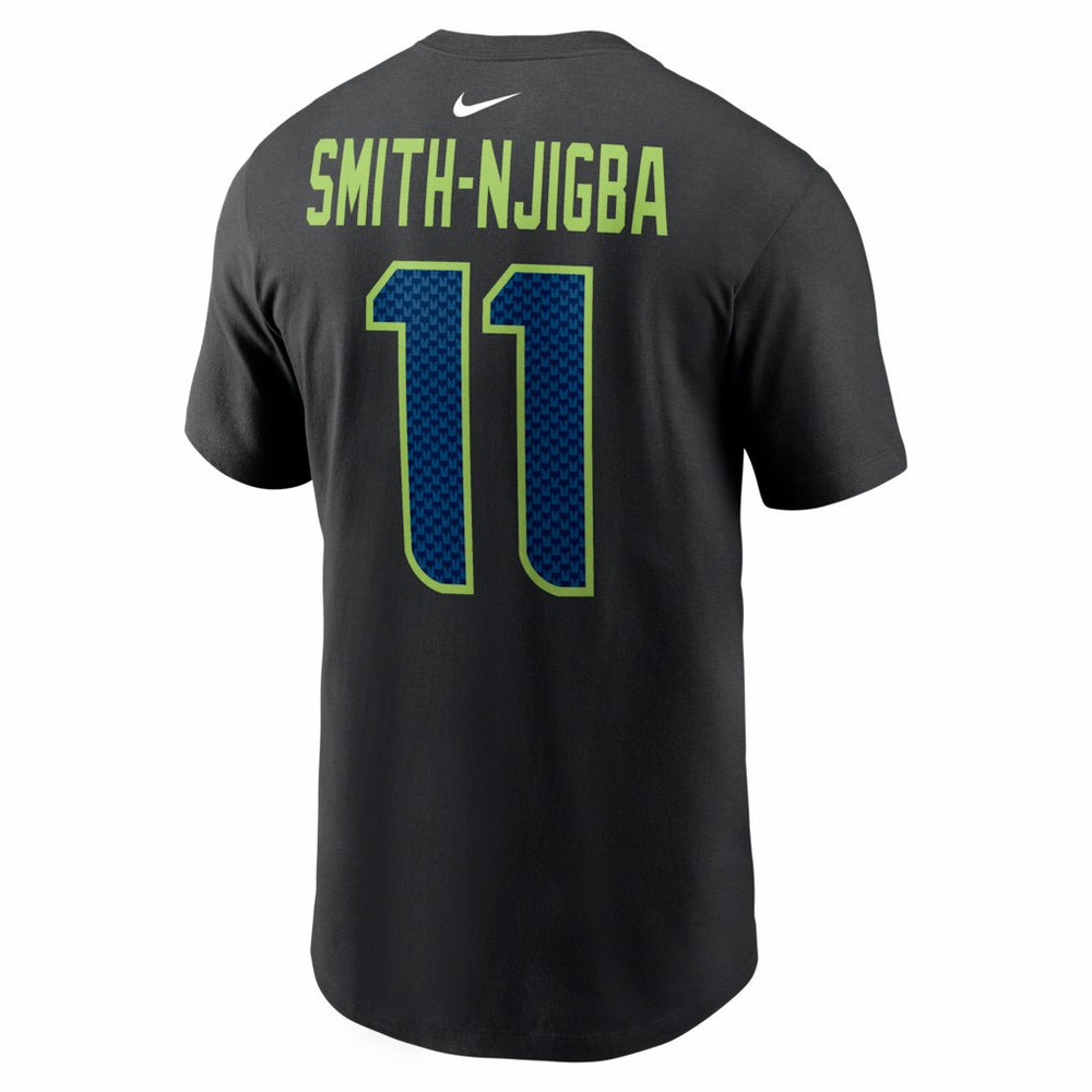 Nike Jaxon Smith-Njigba Seattle Seahawks Carbon Name & Number T-Shirt Black