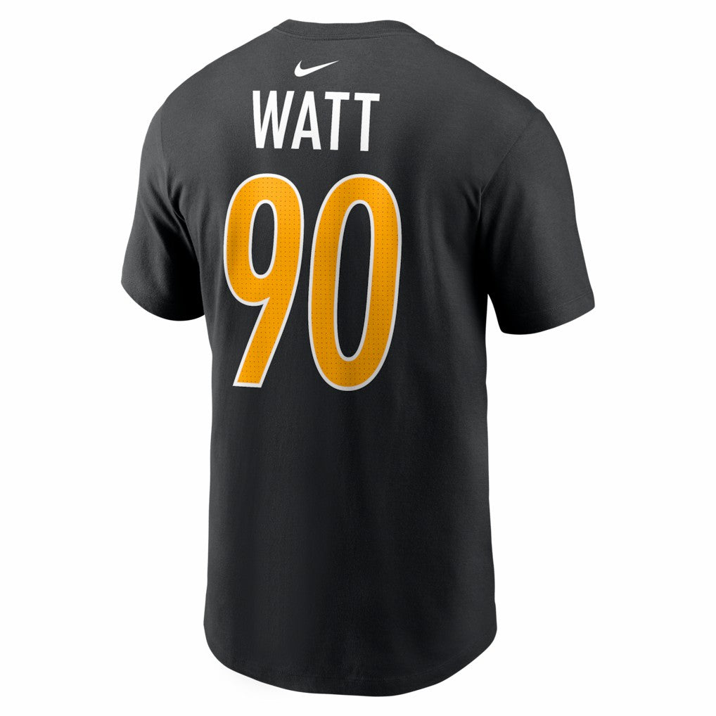 Nike T.J. Watt Pittsburgh Steelers Carbon Name & Number T-Shirt Black