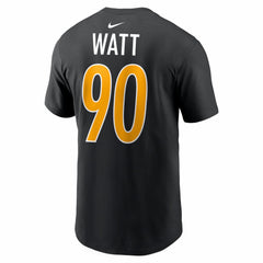 Nike T.J. Watt Pittsburgh Steelers Carbon Name & Number T-Shirt Black