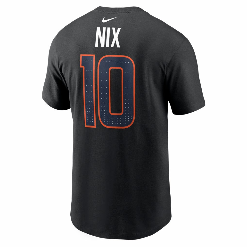 Nike Bo Nix Denver Broncos Carbon Name & Number T-Shirt Black