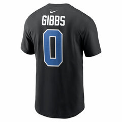 Nike Jahmyr Gibbs Detroit Lions Carbon Name & Number T-Shirt Black