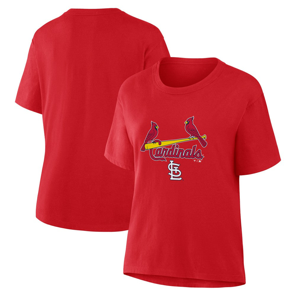 St. Louis Cardinals Fanatics Women's Lockup Legacy T-Shirt - Red - Fanatics Discount