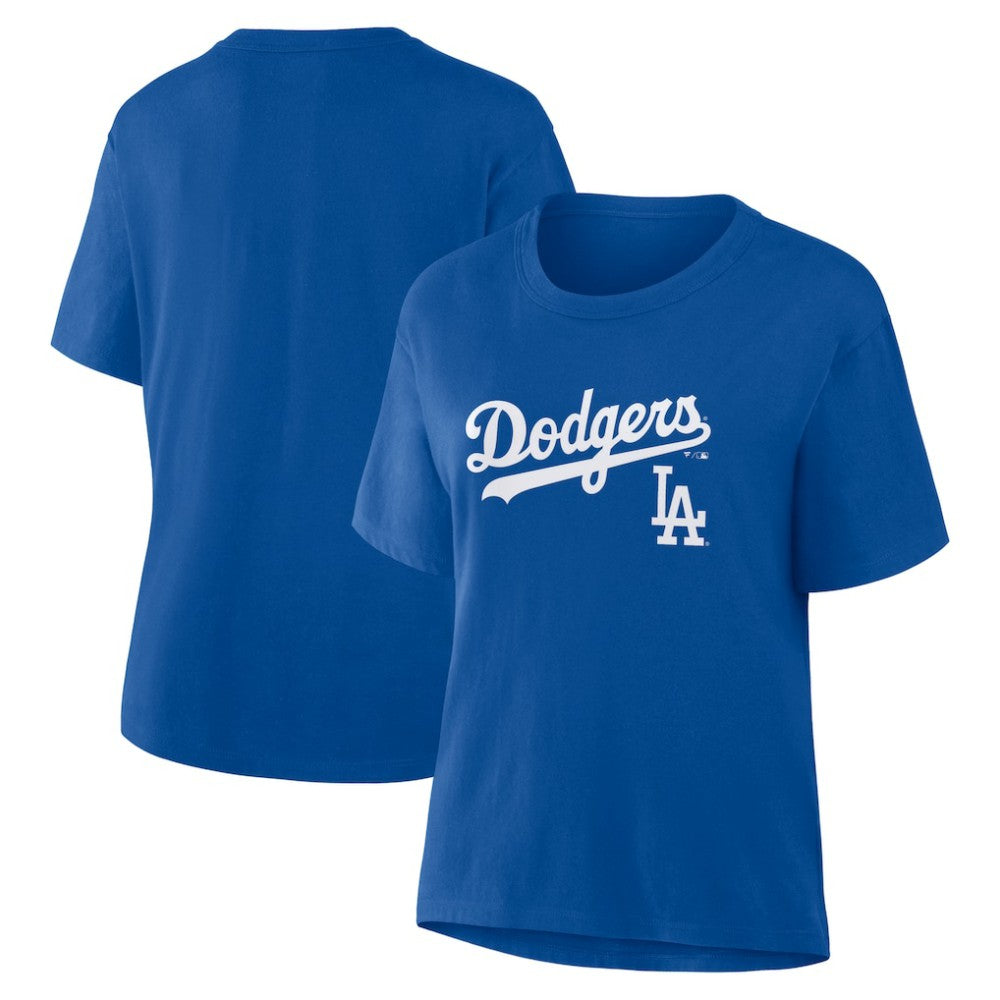 Los Angeles Dodgers Fanatics Women's Lockup Legacy T-Shirt - Royal - Fanatics Discount