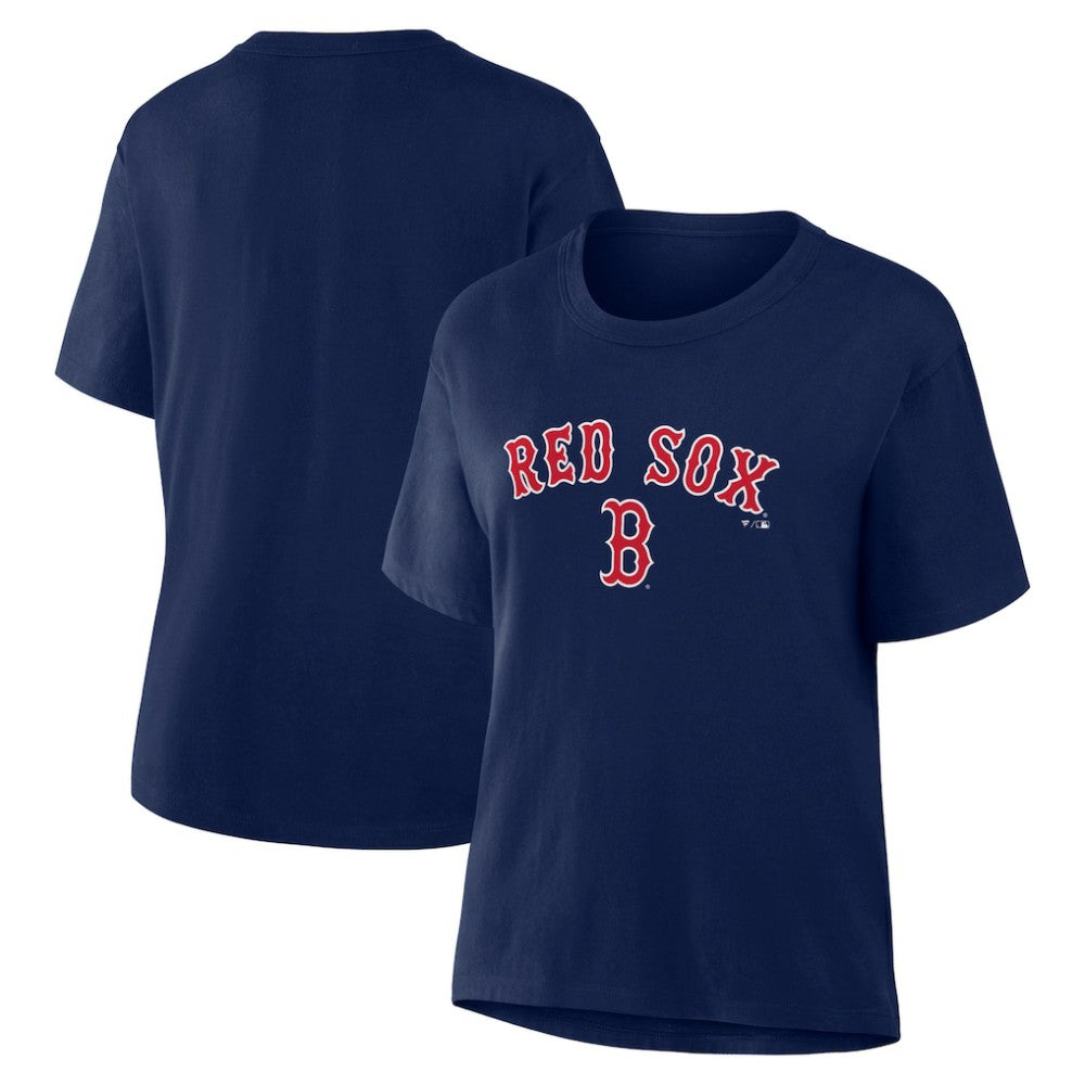 Boston Red Sox Fanatics Women's Lockup Legacy T-Shirt - Navy - Fanatics on Sale