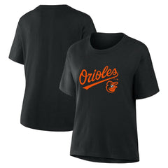 Baltimore Orioles Fanatics Women's Lockup Legacy T-Shirt - Black - Fanatics Discount