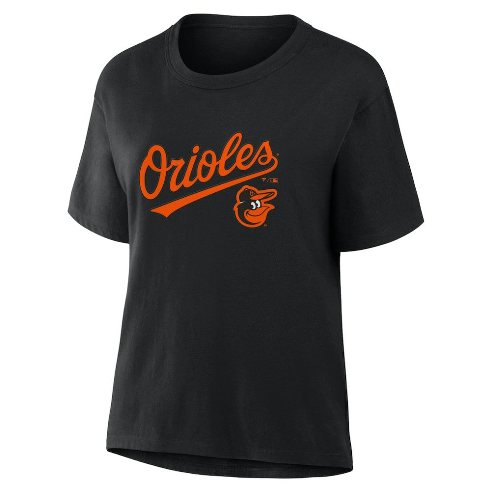 Baltimore Orioles Fanatics Women's Lockup Legacy T-Shirt - Black - Fanatics Discount