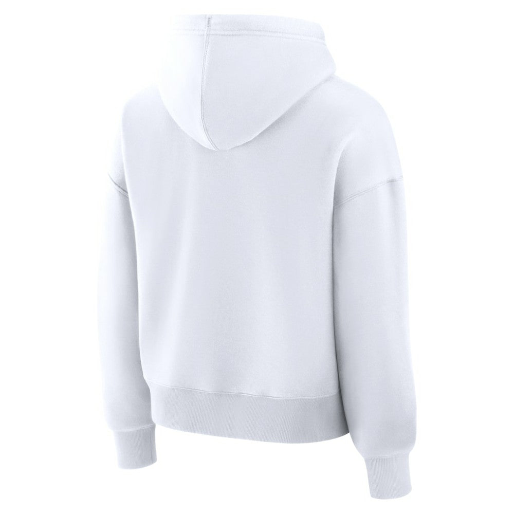 San Diego Padres Fanatics Women's Lockup Legacy Fleece Hoodie - White - Fanatics on Sale