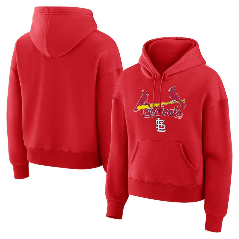 St. Louis Cardinals Fanatics Women's Lockup Legacy Fleece Hoodie - Red - Fanatics on Sale