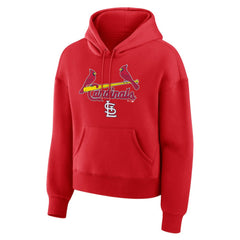 St. Louis Cardinals Fanatics Women's Lockup Legacy Fleece Hoodie - Red - Fanatics on Sale