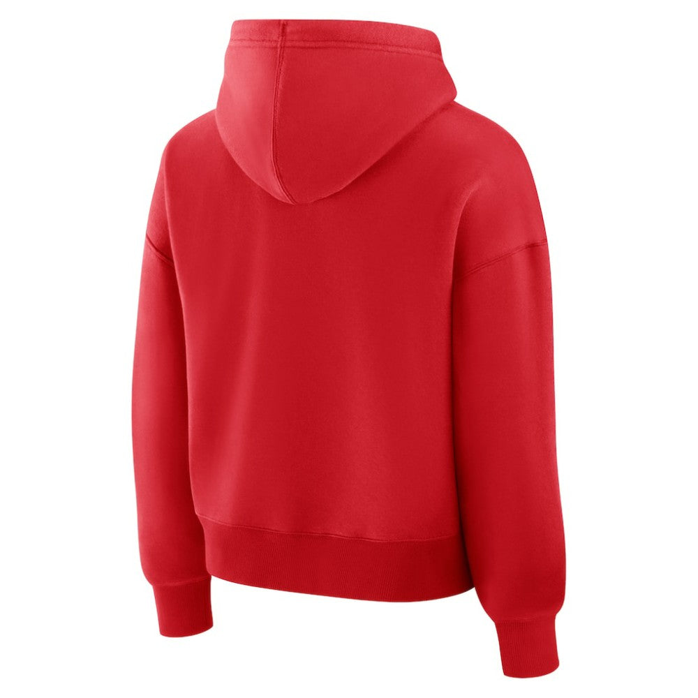 Cincinnati Reds Fanatics Women's Lockup Legacy Fleece Hoodie - Red - Fanatics Lifestyle