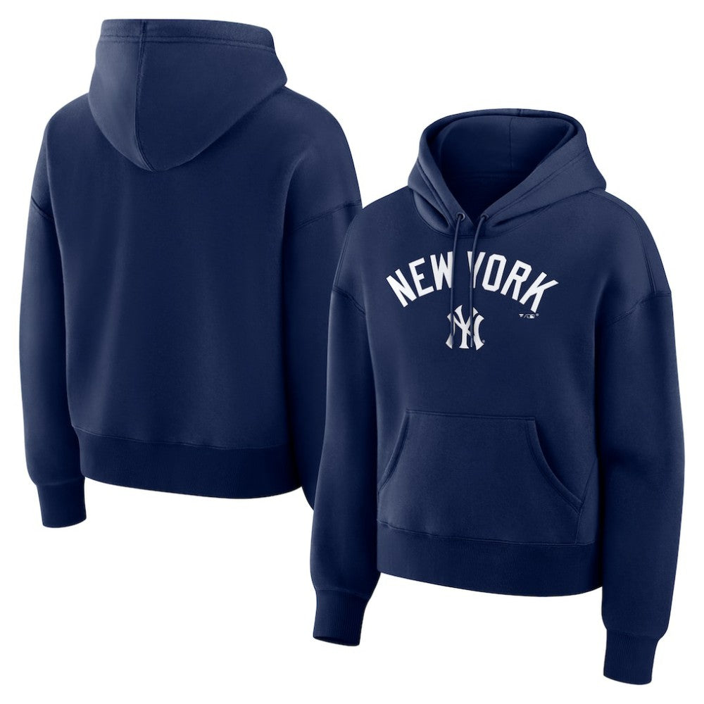 New York Yankees Fanatics Women's Lockup Legacy Fleece Hoodie - Navy - Fanatics Lifestyle