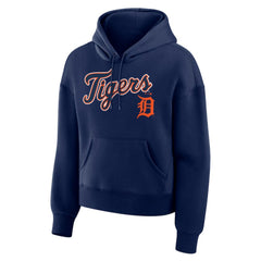 Detroit Tigers Fanatics Women's Lockup Legacy Fleece Hoodie - Navy - Fanatics Lifestyle
