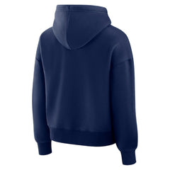 Atlanta Braves Fanatics Women's Lockup Legacy Fleece Hoodie - Navy - Fanatics Discount