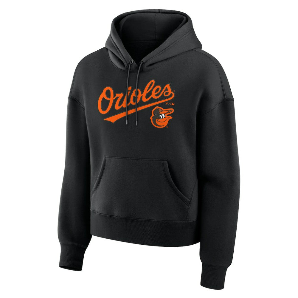 Baltimore Orioles Fanatics Women's Lockup Legacy Fleece Hoodie - Black - Fanatics on Sale