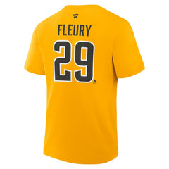 Marc-Andre Fleury Pittsburgh Penguins Fanatics Authentic Stack Name & Number T-Shirt - Gold - NHL 2001808242
