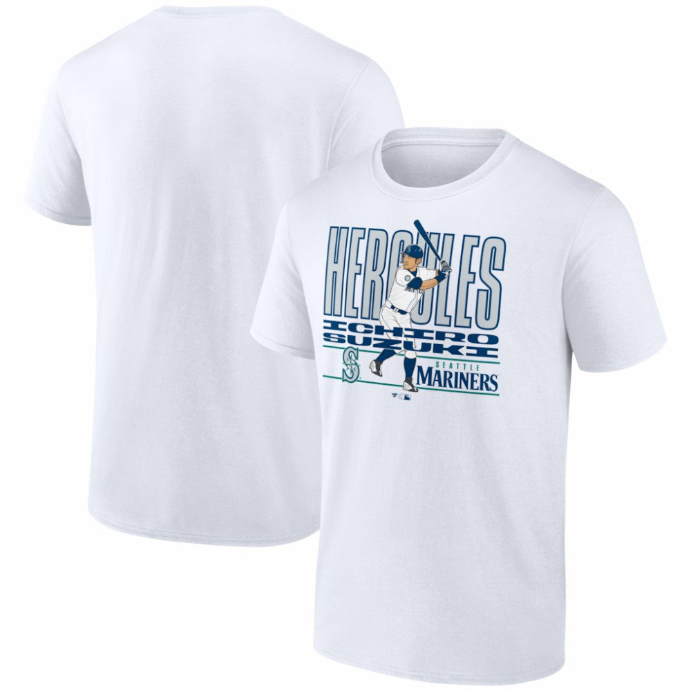 Ichiro Suzuki Seattle Mariners Fanatics Cooperstown Collection Player T-Shirt - White - Fanatics on Sale