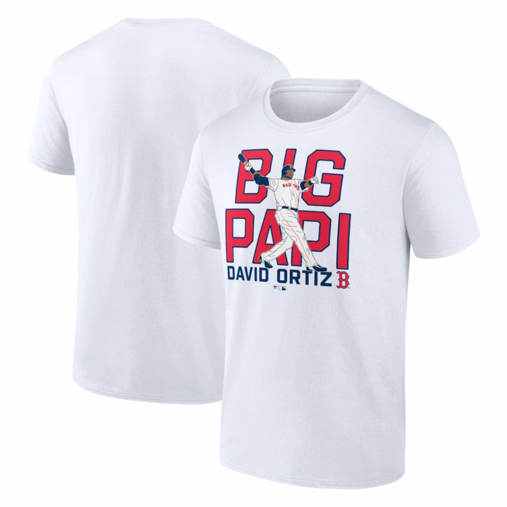 David Ortiz Boston Red Sox Fanatics Cooperstown Collection Player T-Shirt - White - Fanatics Lifestyle