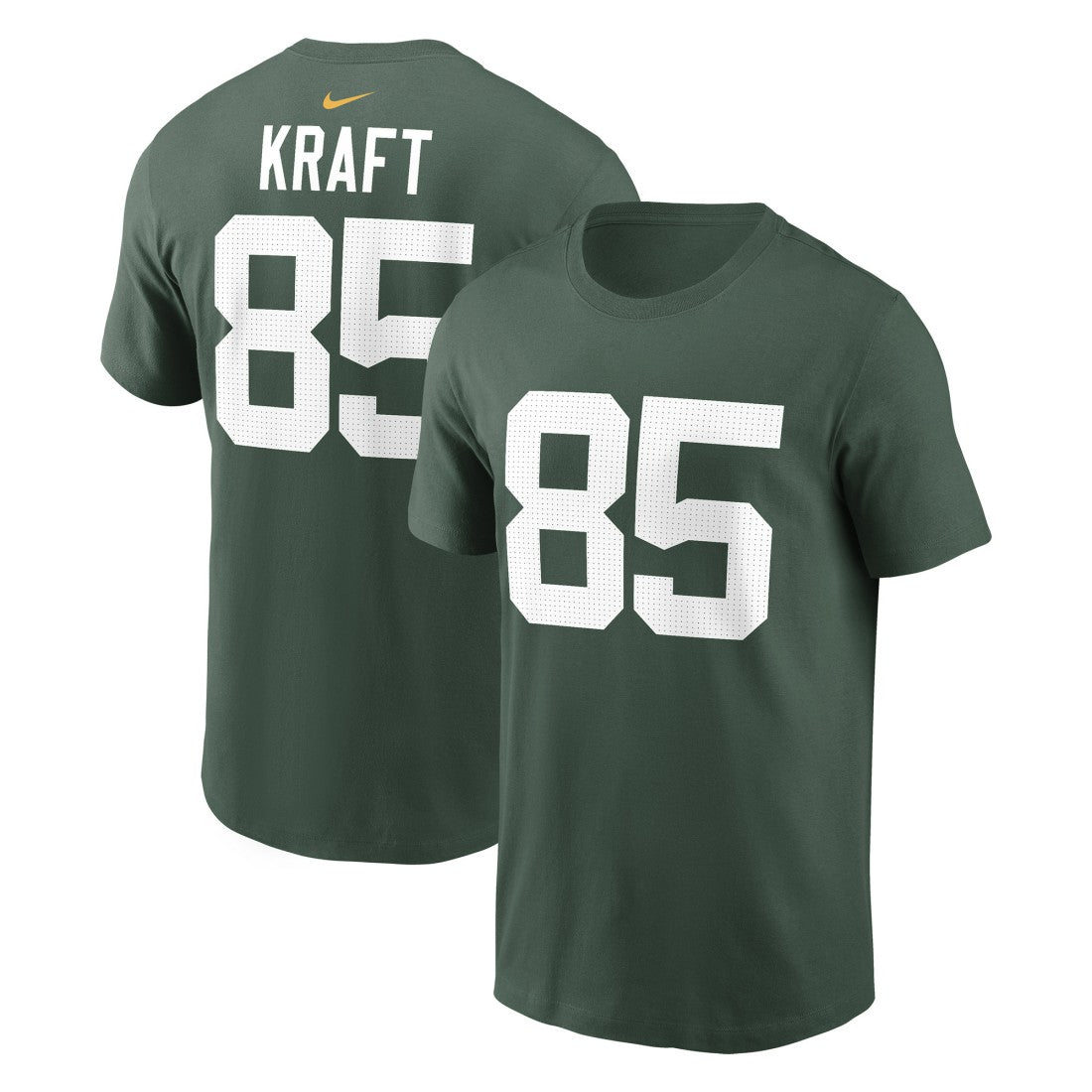 Nike Tucker Kraft Green Bay Packers Player Name & Number T-Shirt Green