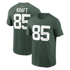 Nike Tucker Kraft Green Bay Packers Player Name & Number T-Shirt Green