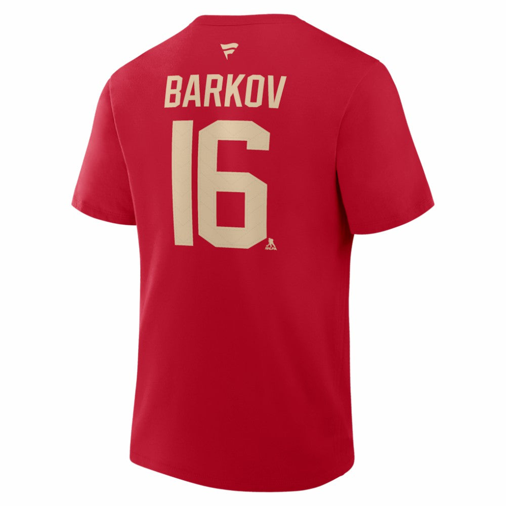 Aleksander Barkov Florida Panthers Fanatics 2026 NHL Winter Classic Authentic Stack Name & Number T-Shirt - Red - NHL 2001815717