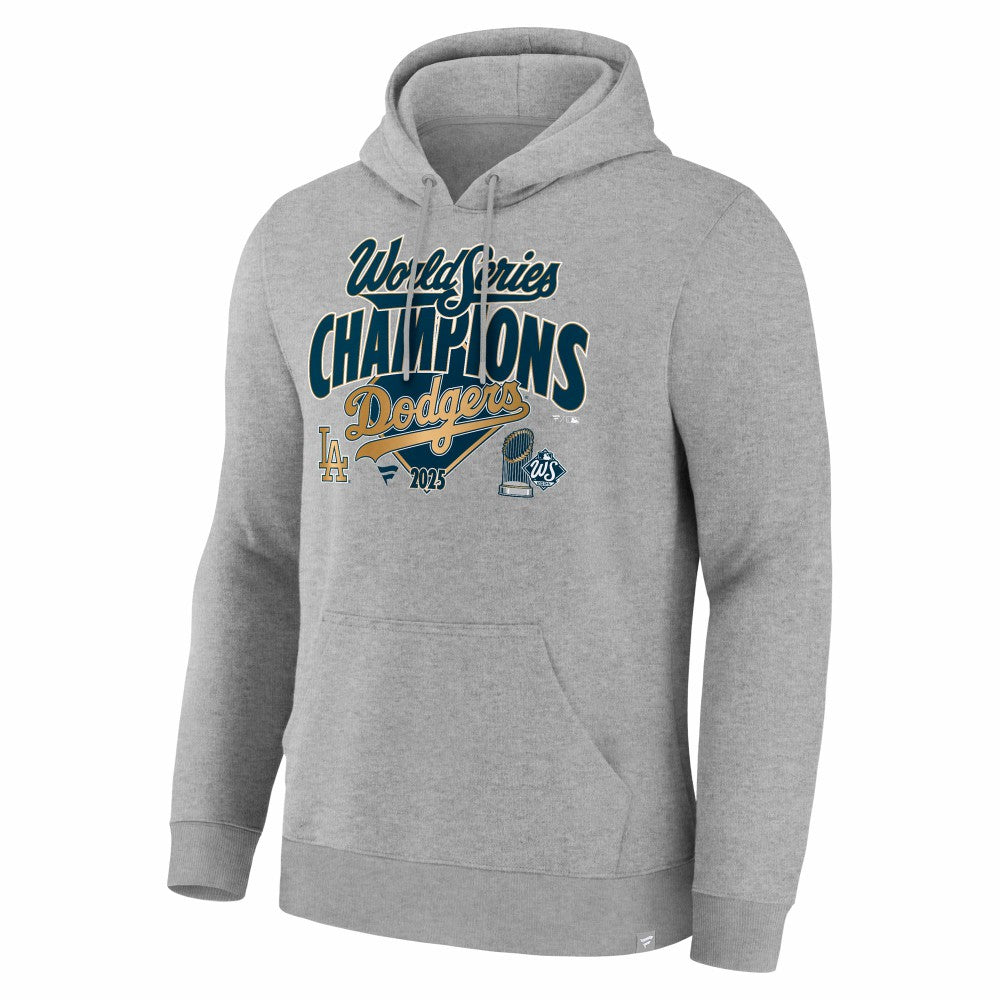 Los Angeles Dodgers Fanatics 2025 World Series Champions Locker Room Hoodie - Steel - Fanatics Discount