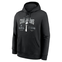 Nike Seattle Seahawks Super Bowl LX Champions Locker Room Trophy Collection Fleece Hoodie Black