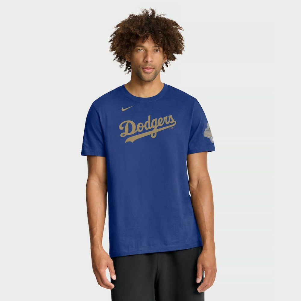 Los Angeles Dodgers Nike 2026 Gold Collection Wordmark T-Shirt - Royal - Nike Sale