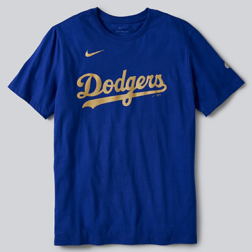Los Angeles Dodgers Nike 2026 Gold Collection Wordmark T-Shirt - Royal - Nike Sale