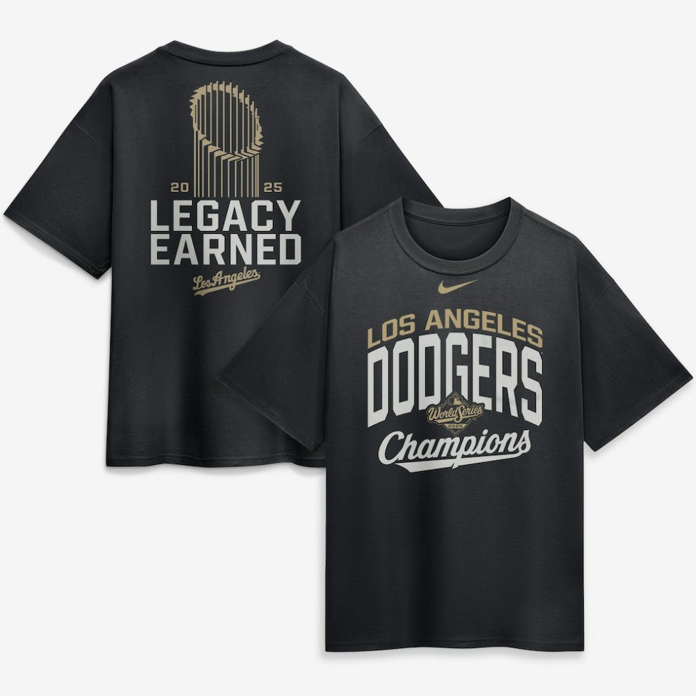 Los Angeles Dodgers Nike 2026 Gold Collection Legacy Earned T-Shirt - Black - Nike Sale
