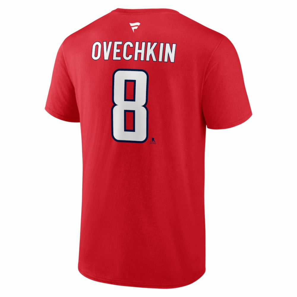Alexander Ovechkin Washington Capitals Fanatics Authentic Stack Name & Number T-Shirt - Red - NHL 2001824646