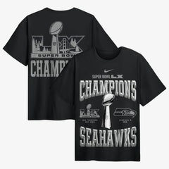 Nike Seattle Seahawks Super Bowl LX Champions Locker Room Trophy Collection Authentic T-Shirt Black