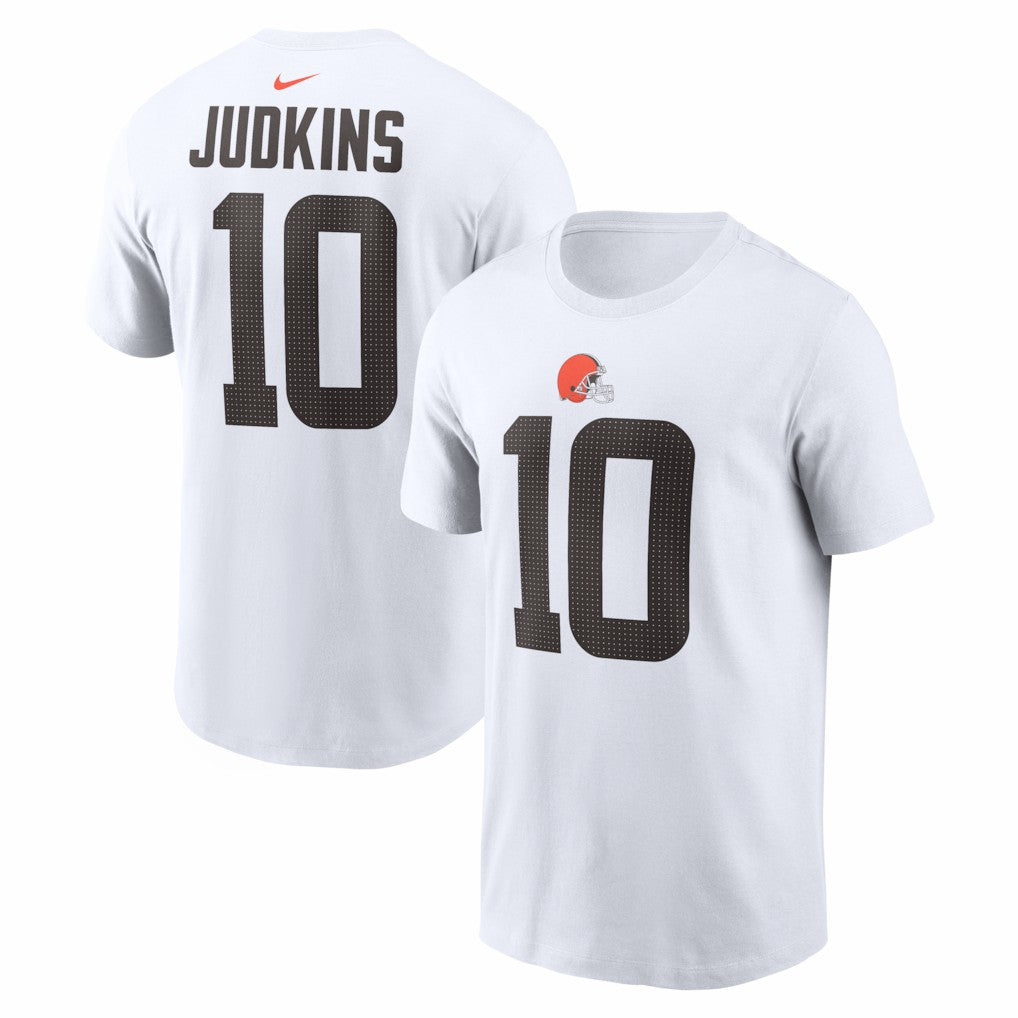 Nike Quinshon Judkins Cleveland Browns Name & Number T-Shirt White