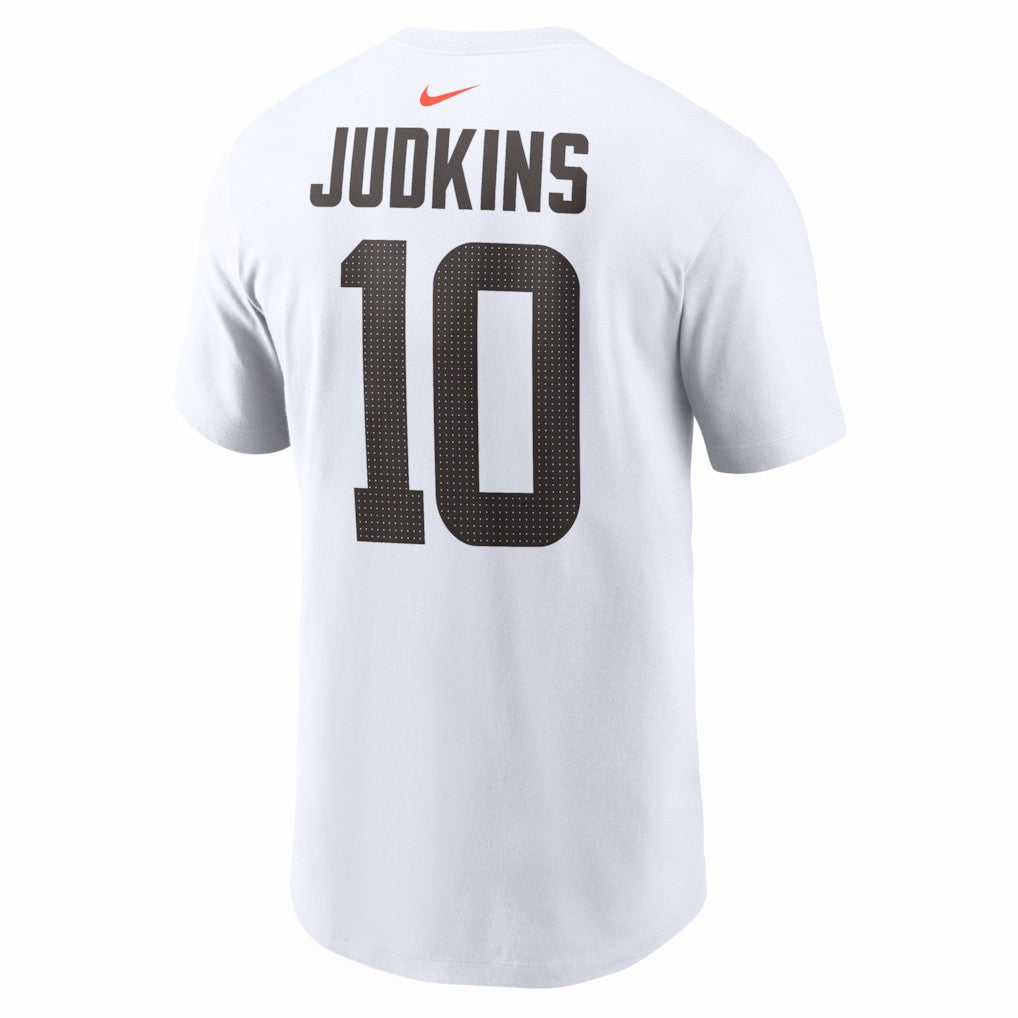Nike Quinshon Judkins Cleveland Browns Name & Number T-Shirt White