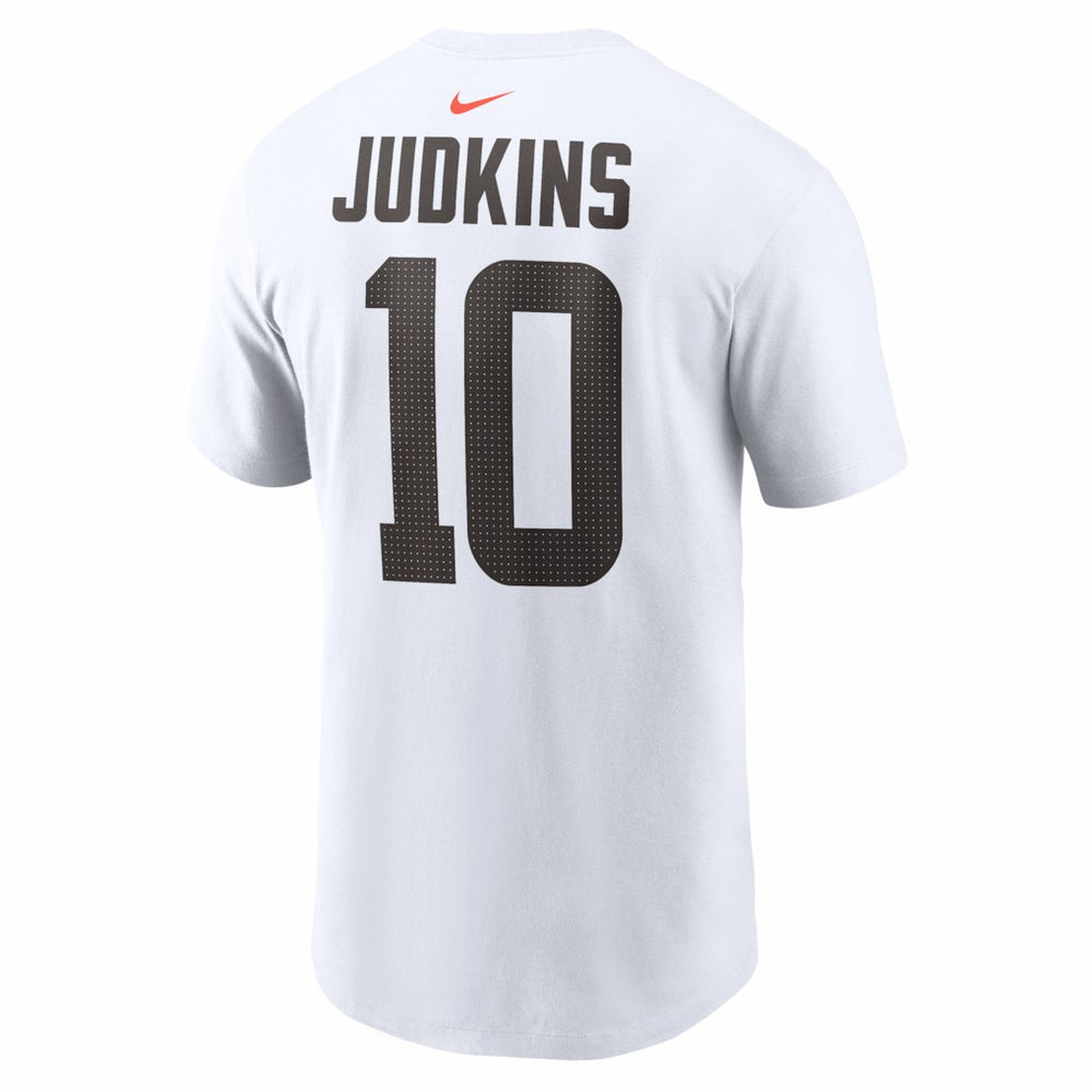 Nike Quinshon Judkins Cleveland Browns Name & Number T-Shirt White