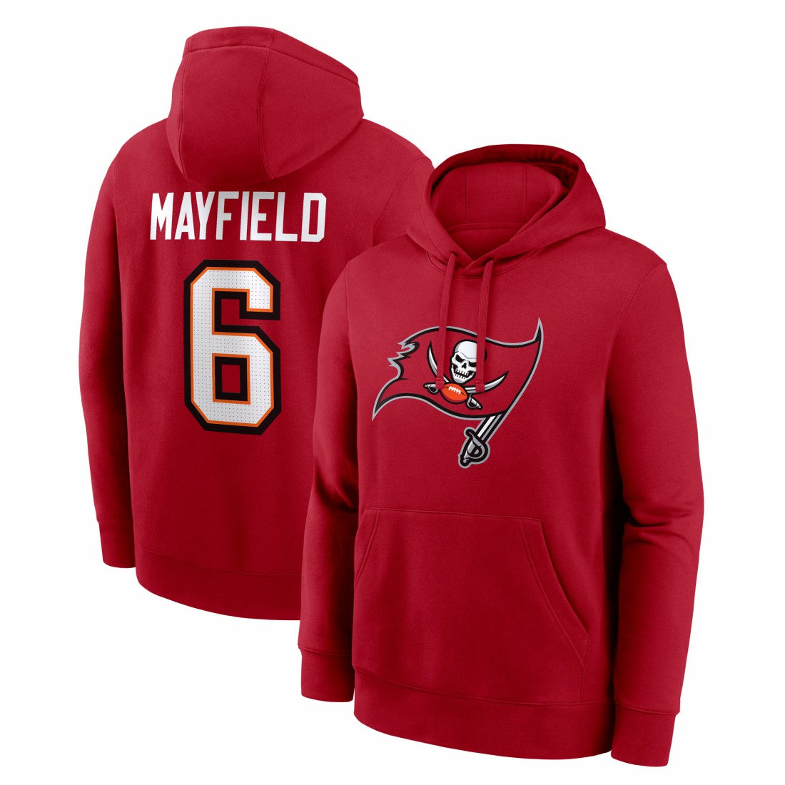 Nike Baker Mayfield Tampa Bay Buccaneers Player Name & Number Fleece Hoodie Red