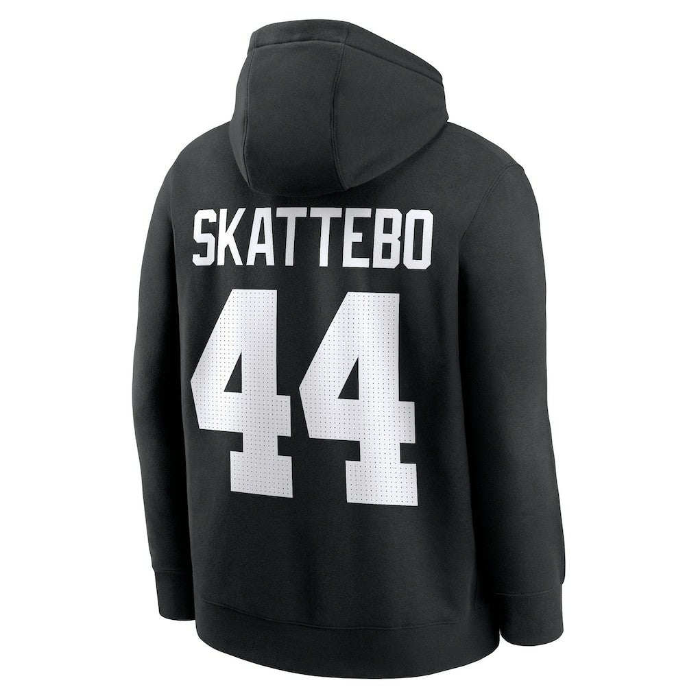 Nike Cam Skattebo New York Giants Player Name & Number Fleece Hoodie Black