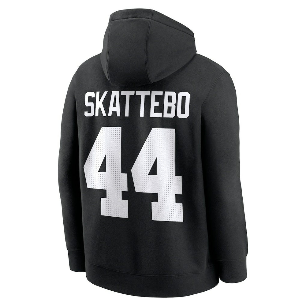 Nike Cam Skattebo New York Giants Player Name & Number Fleece Hoodie Black