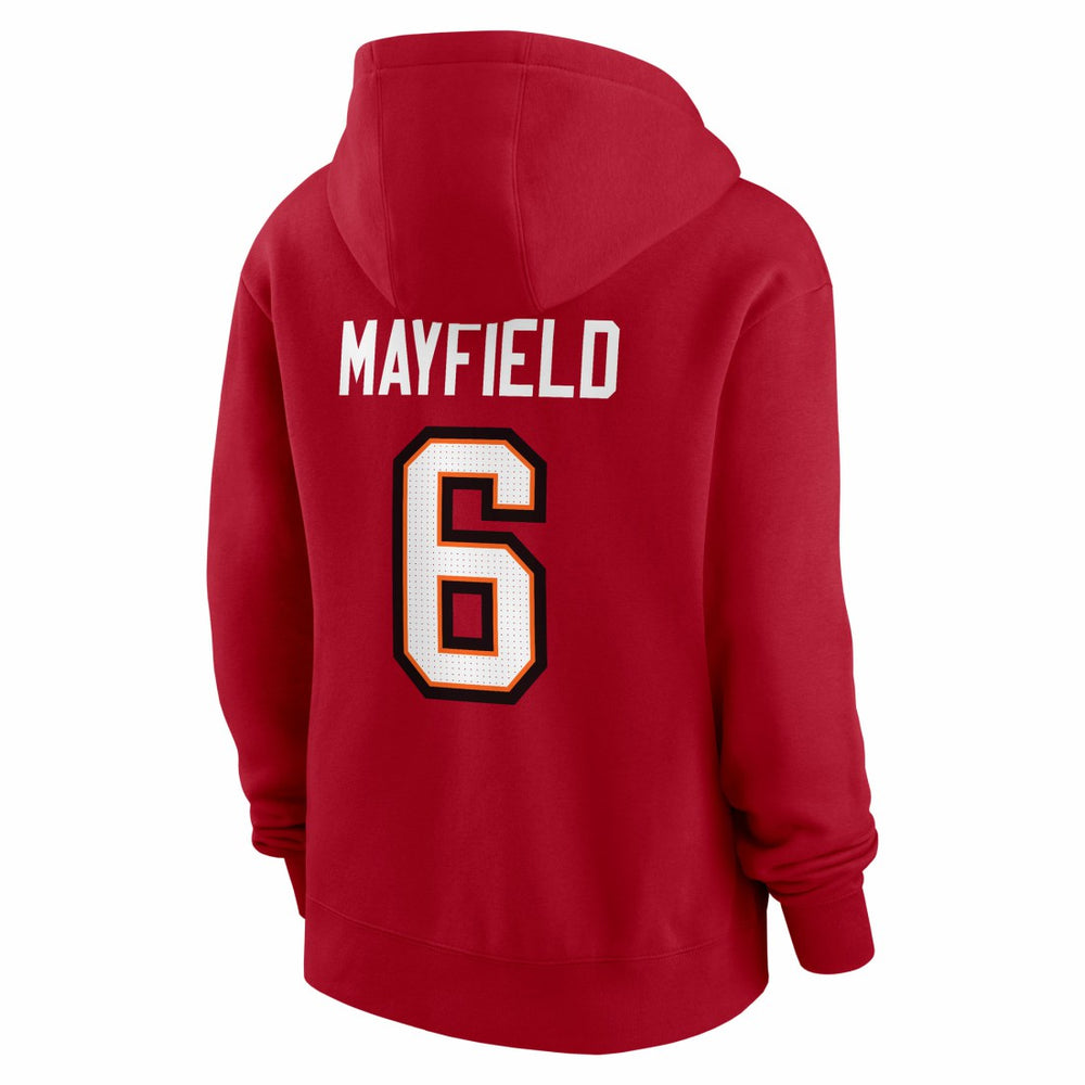 Nike Baker Mayfield Tampa Bay Buccaneers Women's Player Name & Number Fleece Hoodie Red