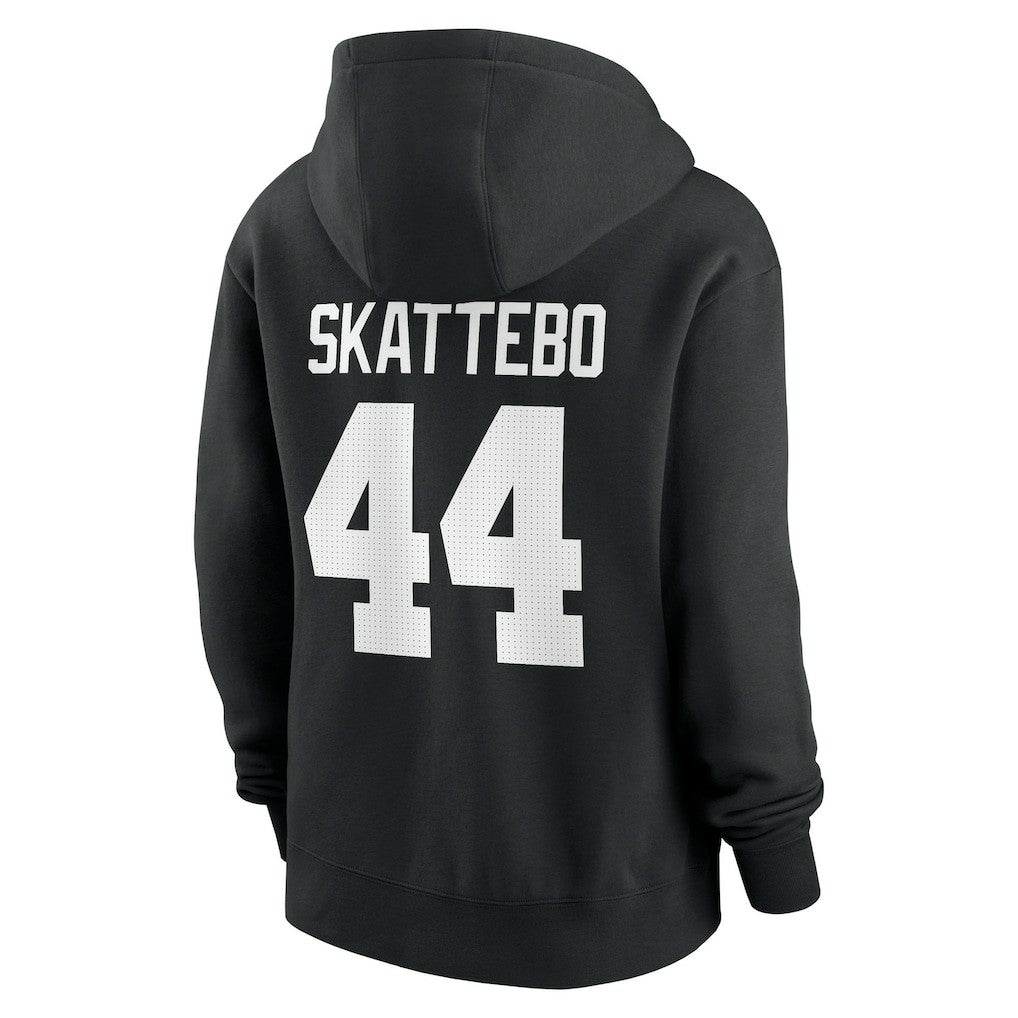 Nike Cam Skattebo New York Giants Women's Player Name & Number Fleece Hoodie Black