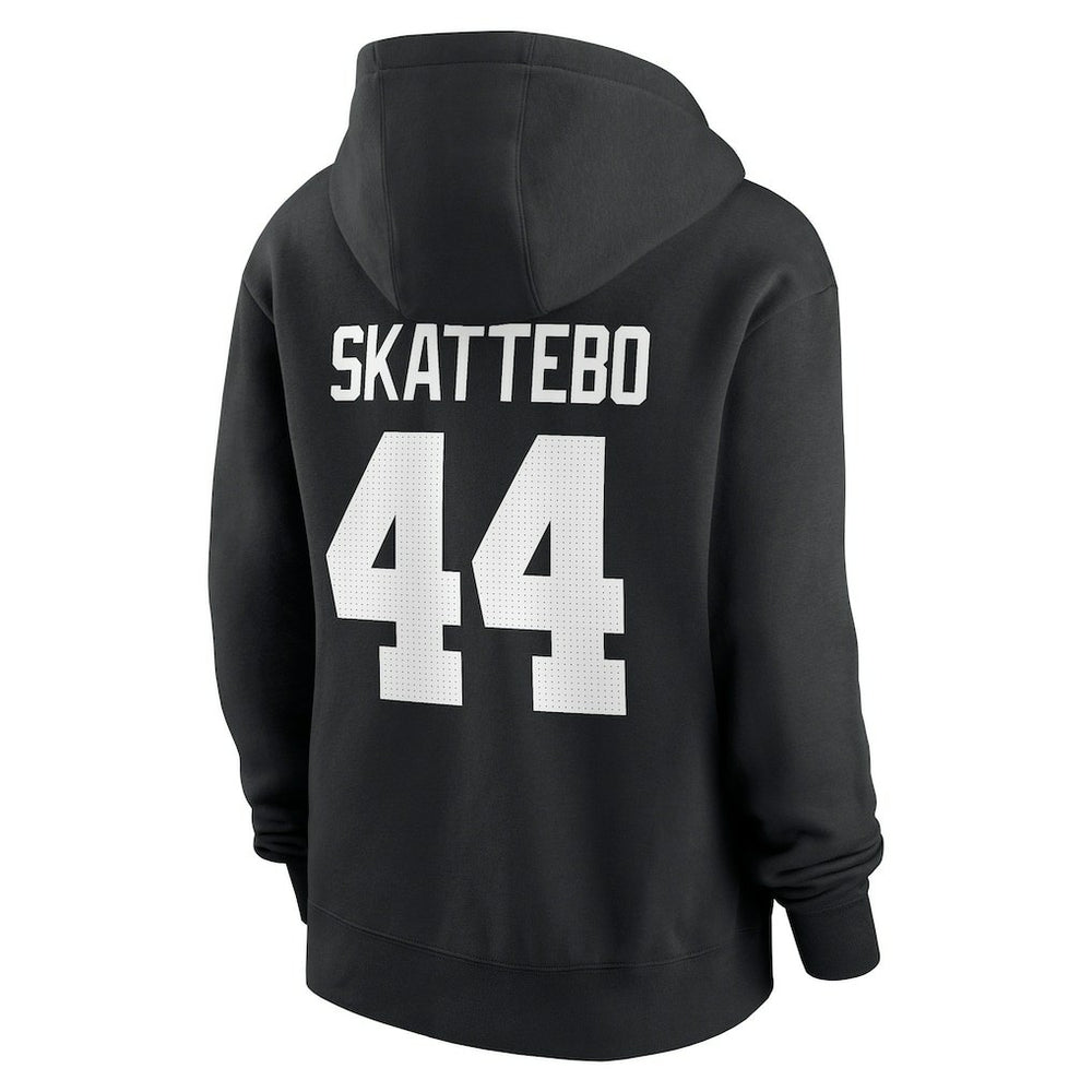 Nike Cam Skattebo New York Giants Women's Player Name & Number Fleece Hoodie Black