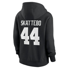 Nike Cam Skattebo New York Giants Women's Player Name & Number Fleece Hoodie Black