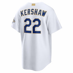 Clayton Kershaw Los Angeles Dodgers Nike 2026 Gold Collection Stadium Jersey - White - Nike Lifestyle