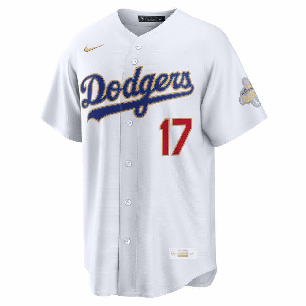 Shohei Ohtani Los Angeles Dodgers Nike 2026 Gold Collection Stadium Jersey - White - Nike on Sale