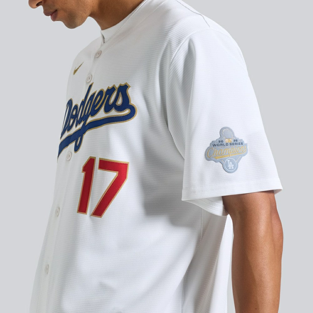 Shohei Ohtani Los Angeles Dodgers Nike 2026 Gold Collection Stadium Jersey - White - Nike on Sale