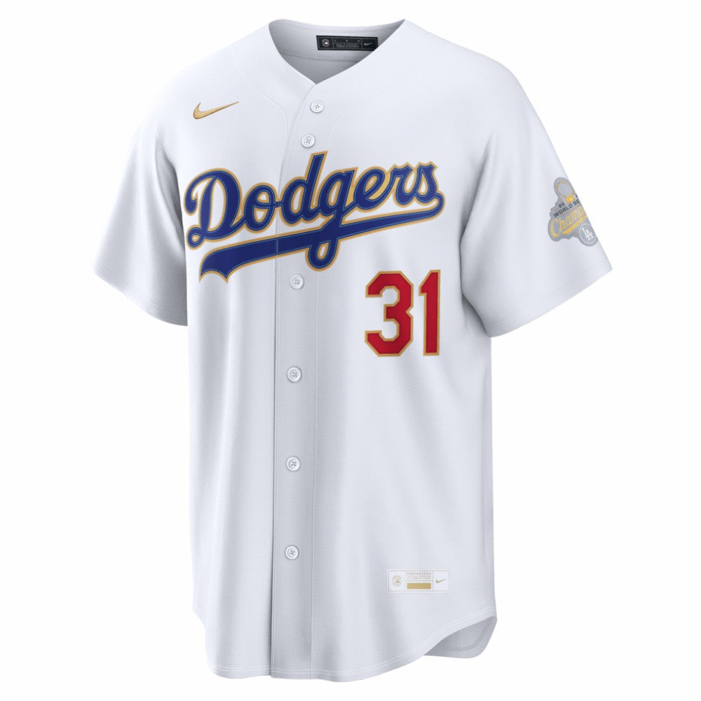 Tyler Glasnow Los Angeles Dodgers Nike 2026 Gold Collection Stadium Jersey - White - Nike Discount