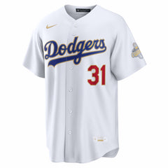 Tyler Glasnow Los Angeles Dodgers Nike 2026 Gold Collection Stadium Jersey - White - Nike Discount