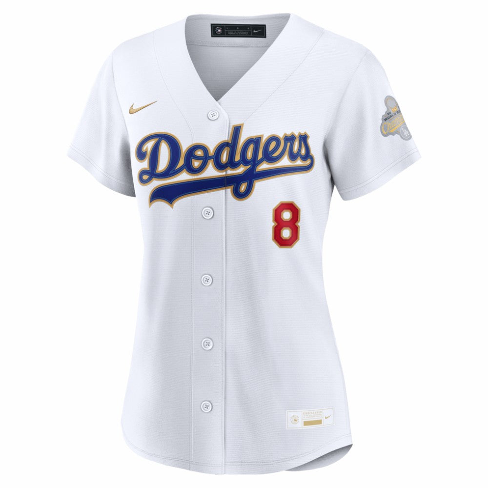 Enrique Hernández Los Angeles Dodgers Nike Women's 2026 Gold Collection Stadium Jersey - White - Nike Sale