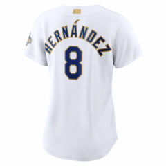 Enrique Hernández Los Angeles Dodgers Nike Women's 2026 Gold Collection Stadium Jersey - White - Nike Sale