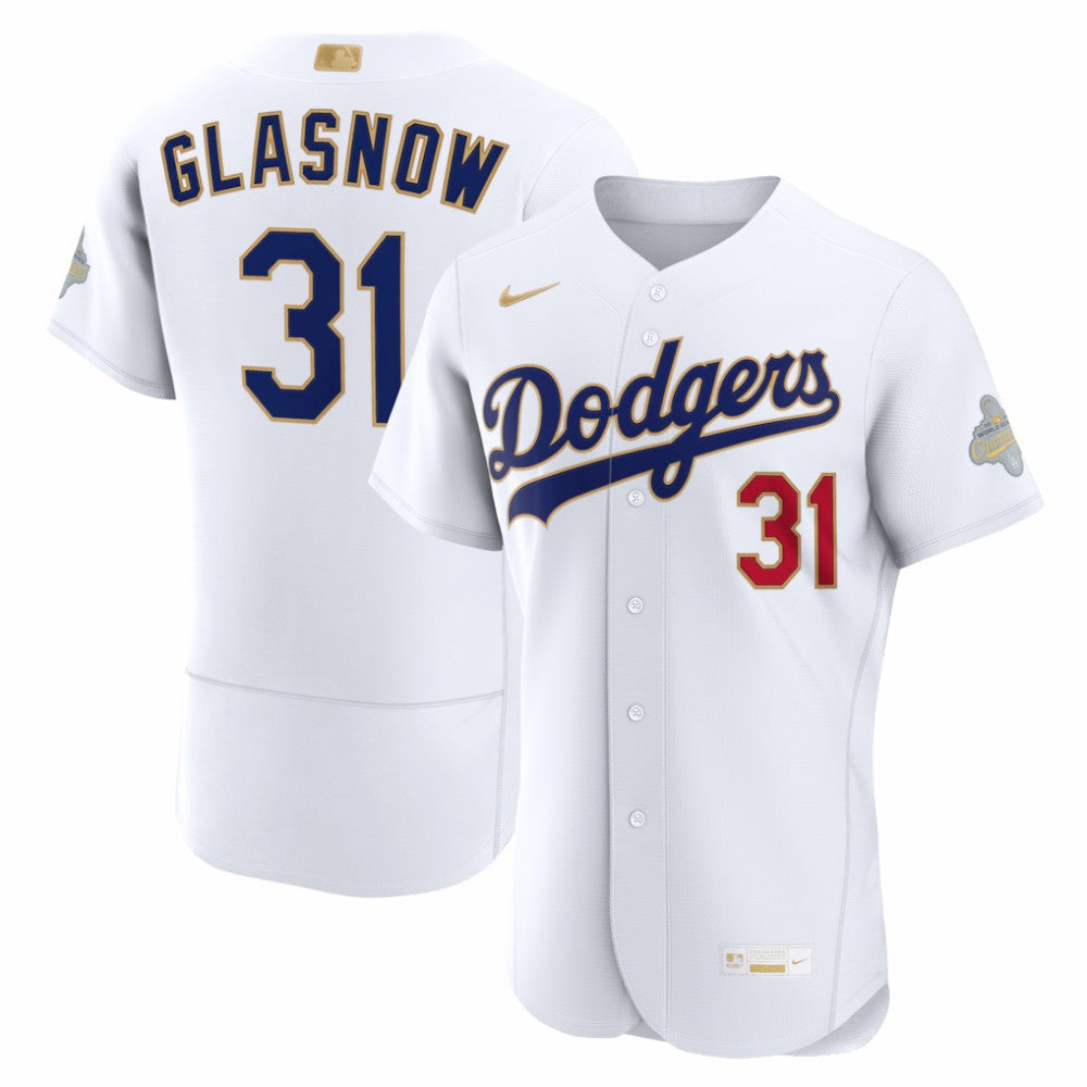 Tyler Glasnow Los Angeles Dodgers Nike 2026 Gold Collection Authentic Jersey - White - Nike Online