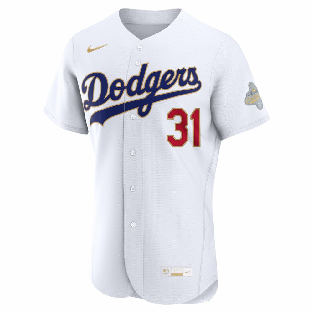 Tyler Glasnow Los Angeles Dodgers Nike 2026 Gold Collection Authentic Jersey - White - Nike Online
